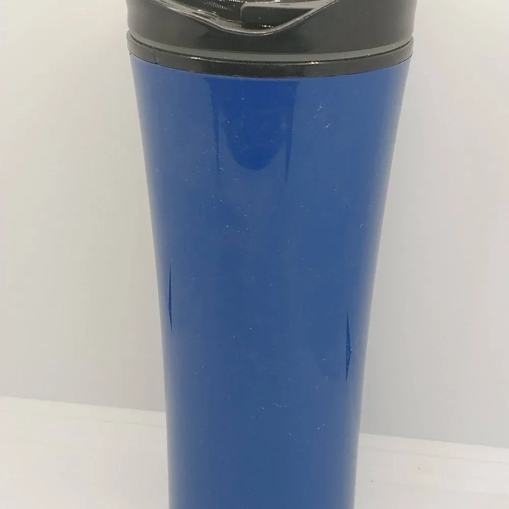Handmade Travel Cup Mug Tumbler Plastic 16.5 Ounces Fishing lid
